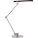 Ian K. Fowler Heron 15.75 inch 10.00 watt Polished Nickel and Matte Black Desk Lamp Portable Light, Large