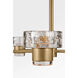 C&M by Chapman & Myers Holsted 1 Light 32 inch Estate Brass Chandelier Ceiling Light
