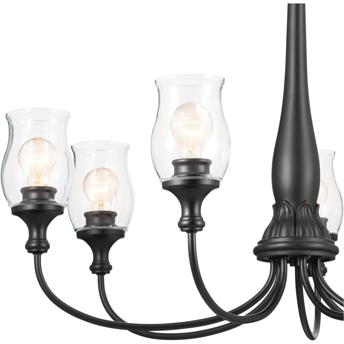 Homestead Melis 7 Light 35.75 inch Black Chandelier Ceiling Light