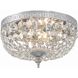 Waltham 2 Light 10 inch Polished Chrome Flush Ceiling Light in Clear Italian
