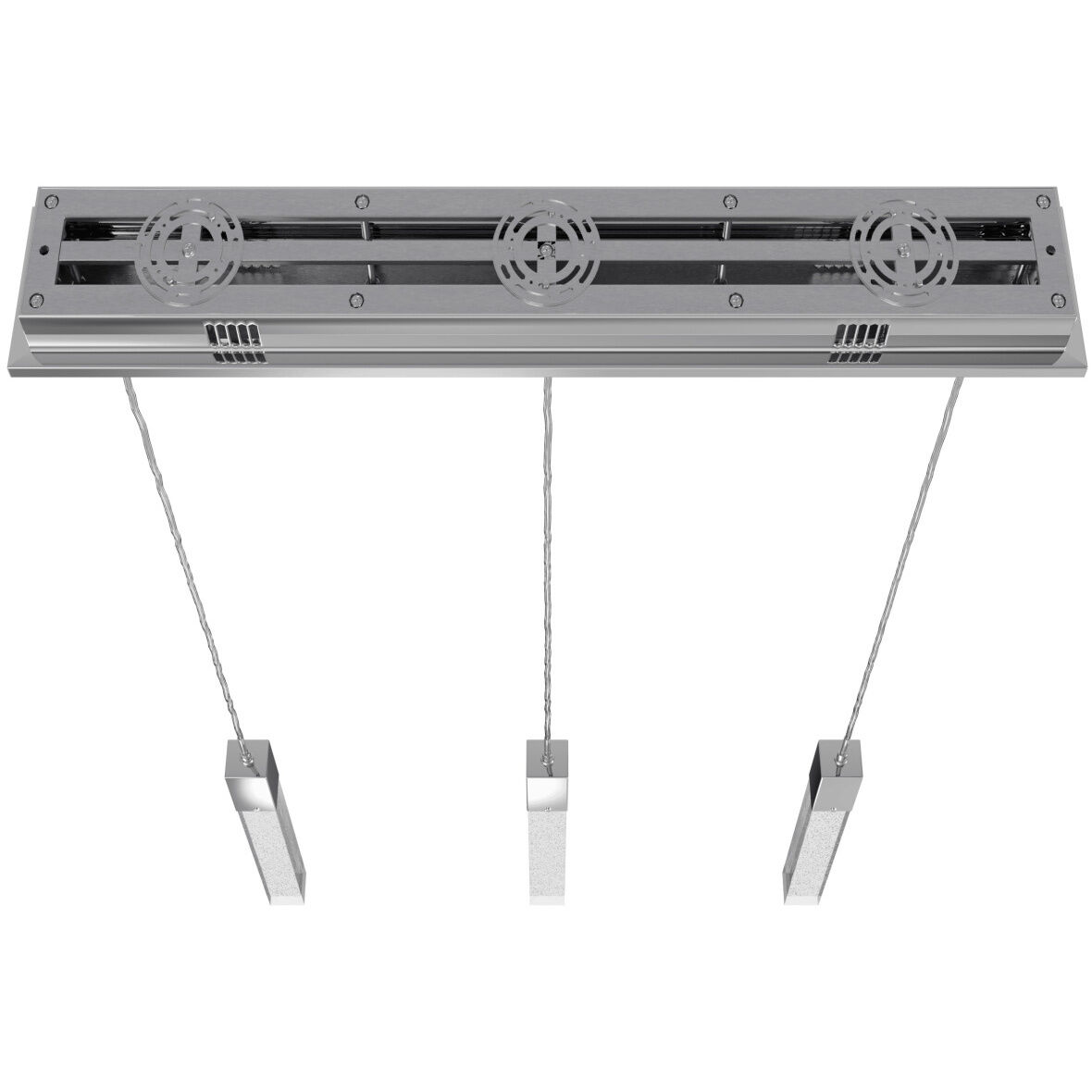 Original Glacier Avenue LED 7 inch Polished Chrome Multi Port Pendant Ceiling Light in Bubbled