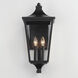 Sutton Place VX 2 Light 22 inch Black Outdoor Wall Mount