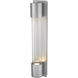 Striate Outdoor Wall Light in Silver