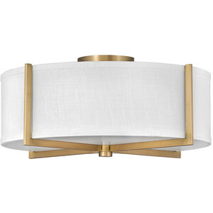 Galerie Axis LED 20 inch Heritage Brass Indoor Semi-Flush Mount Ceiling Light