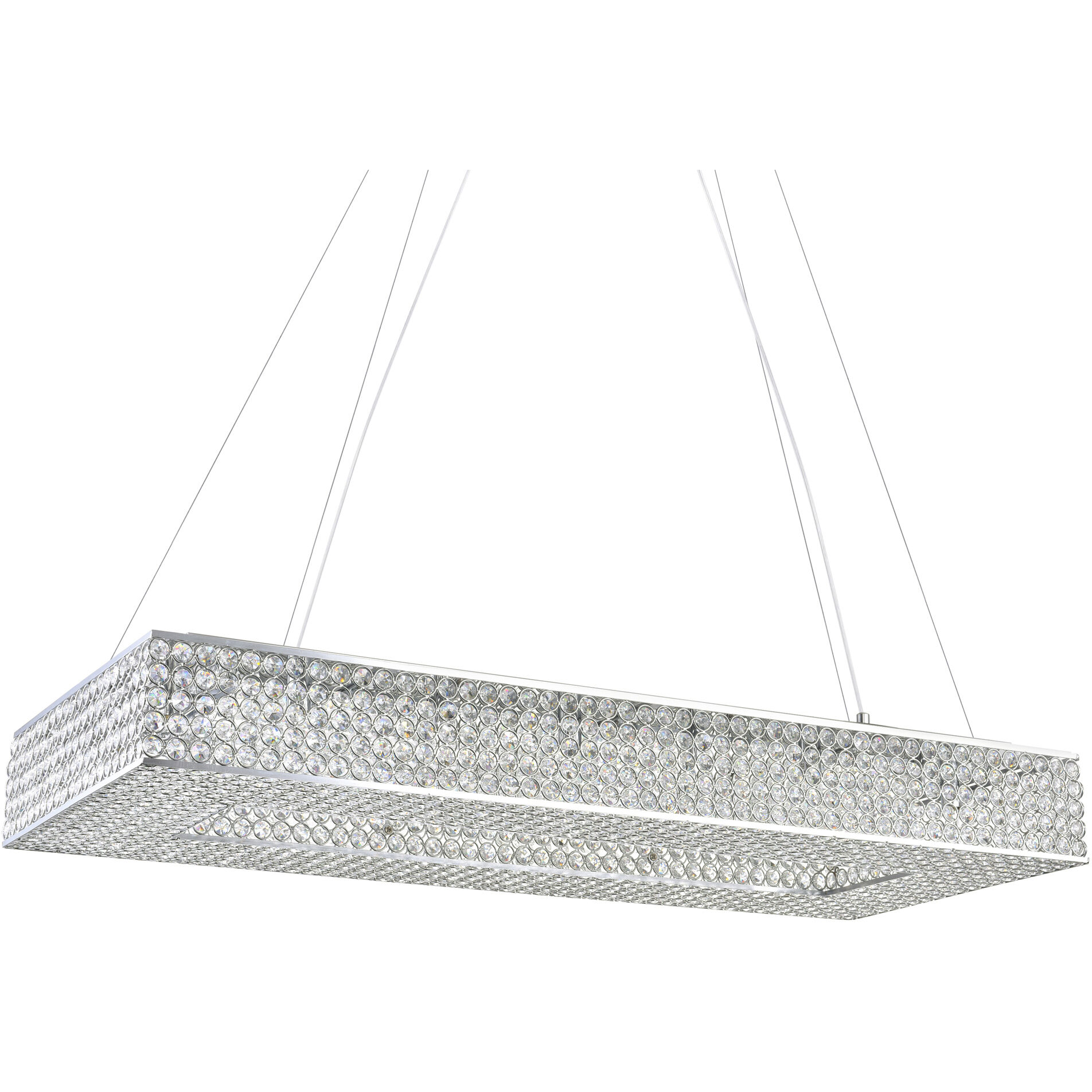 Dannie 16 Light 39 inch Chrome Island/Pool Table Light Ceiling Light