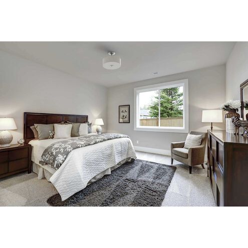 Inspire LED LED 13 inch Brushed Nickel Semi-Flush Mount Ceiling Light, Progress LED