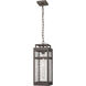 Ridgeway 1 Light 6.75 inch Bronze Outdoor Pendant in Waterglass
