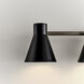 Towner 4 Light 35.38 inch Brushed Nickel Wall Bath Fixture Wall Light