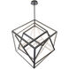 Atlas LED 50 inch Black Chandelier Ceiling Light, dweLED