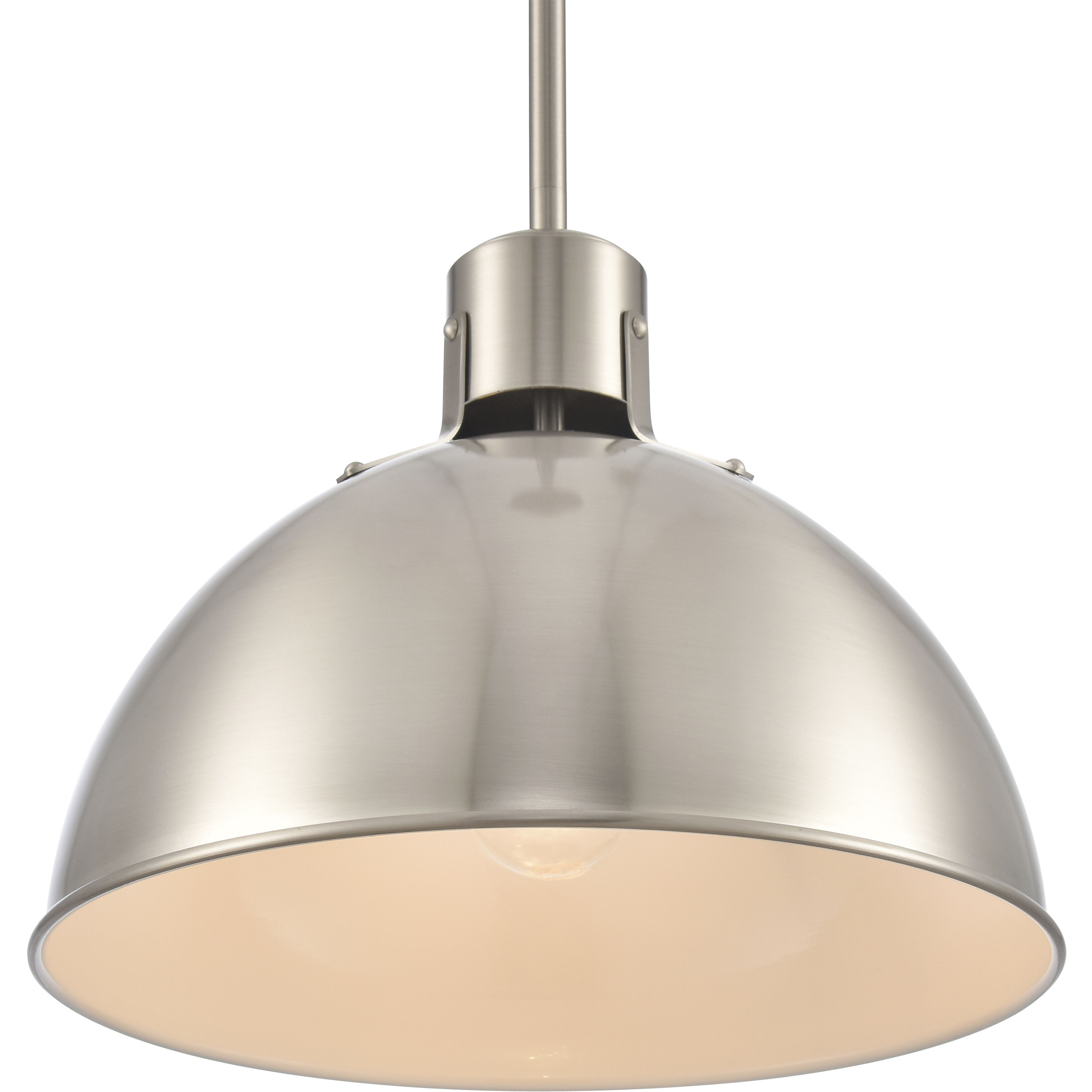 Zayne 1 Light 12 inch Brushed Nickel Pendant Ceiling Light