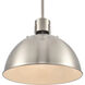Zayne 1 Light 12 inch Brushed Nickel Pendant Ceiling Light