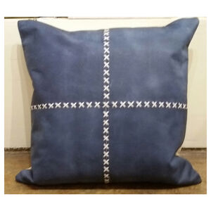 Wildwood 20 inch Blue/Cream Pillow