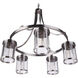 Elliot 5 Light 27 inch Brushed Polished Nickel Chandelier Ceiling Light