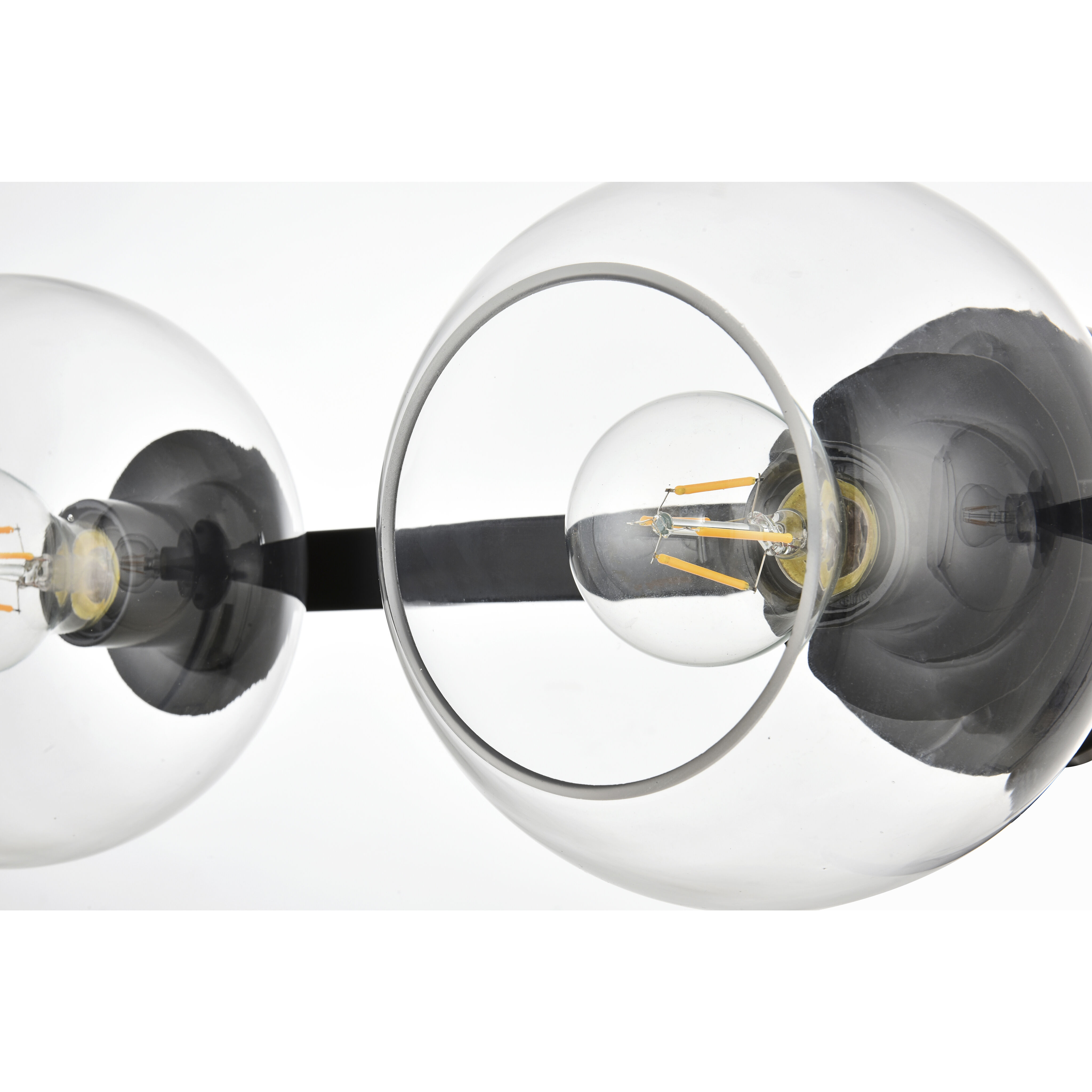 Rogelio 3 Light 27 inch Black Bath Sconce Wall Light