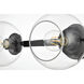 Rogelio 3 Light 27 inch Black Bath Sconce Wall Light
