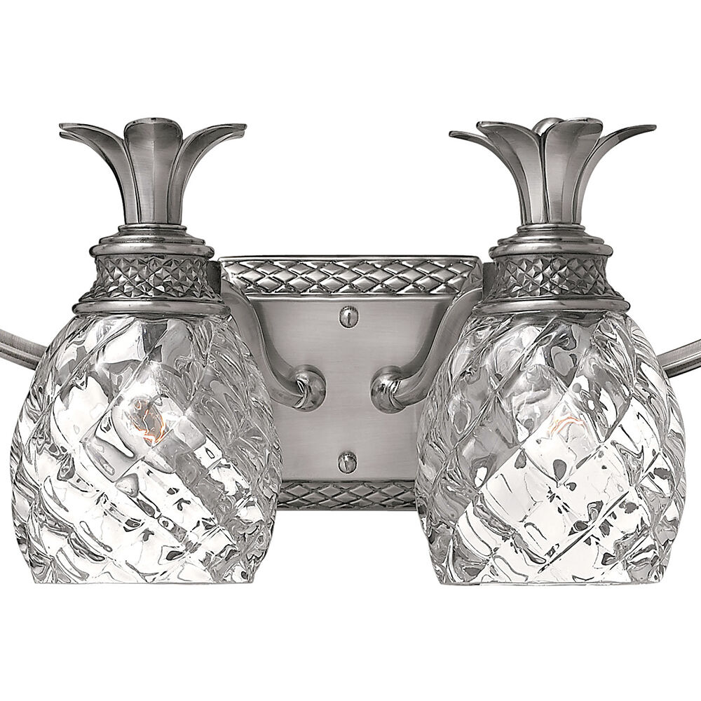 Plantation 4 Light 29 inch Polished Antique Nickel Vanity Light Wall Light