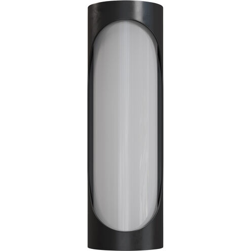 Swale LED 27 inch Black/White Outdoor Wall Sconce, Large