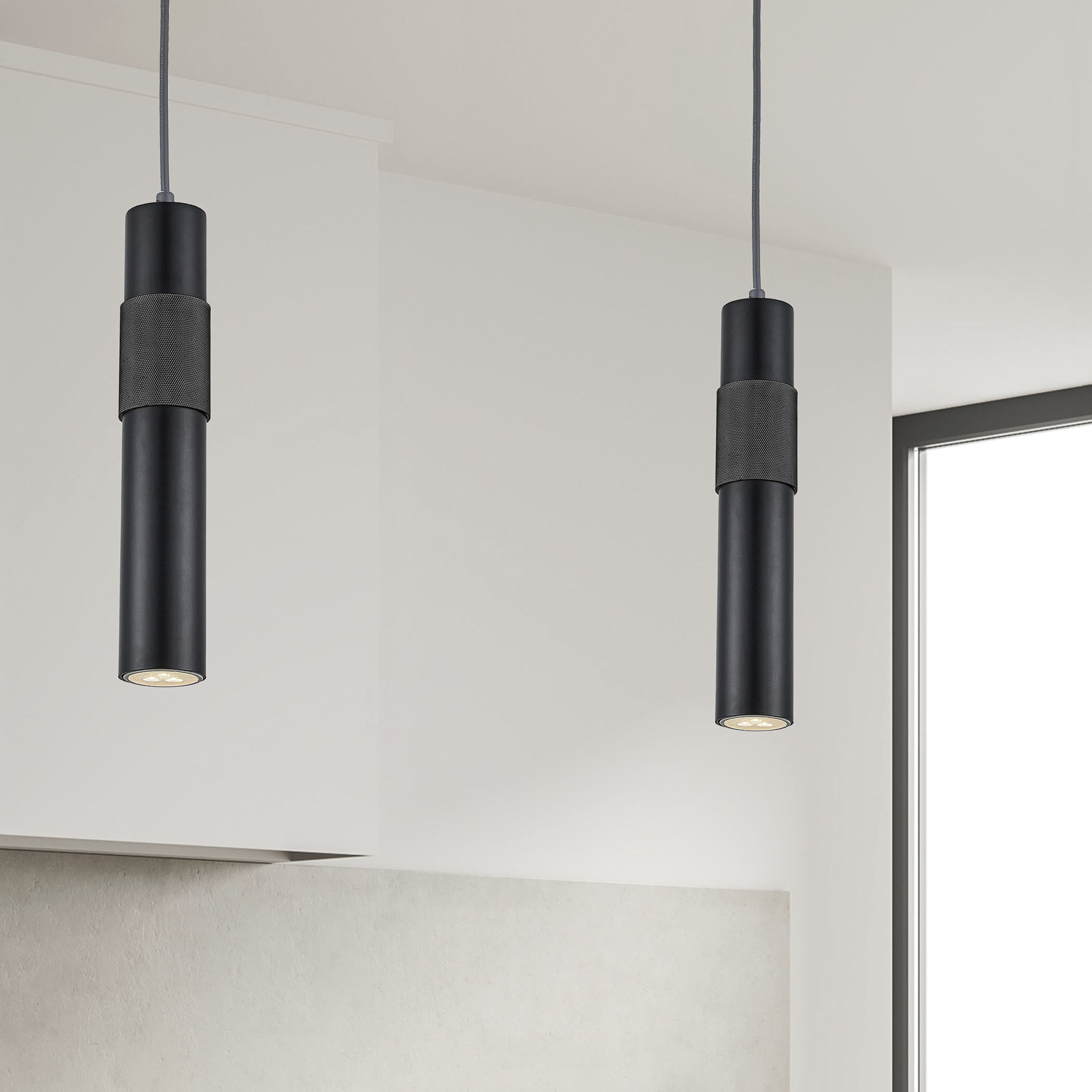 Passwell 1 Light 2.25 inch Matte Black Pendant Ceiling Light