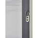 Patton Sound Gray with Black and Silver Framed Wall Art