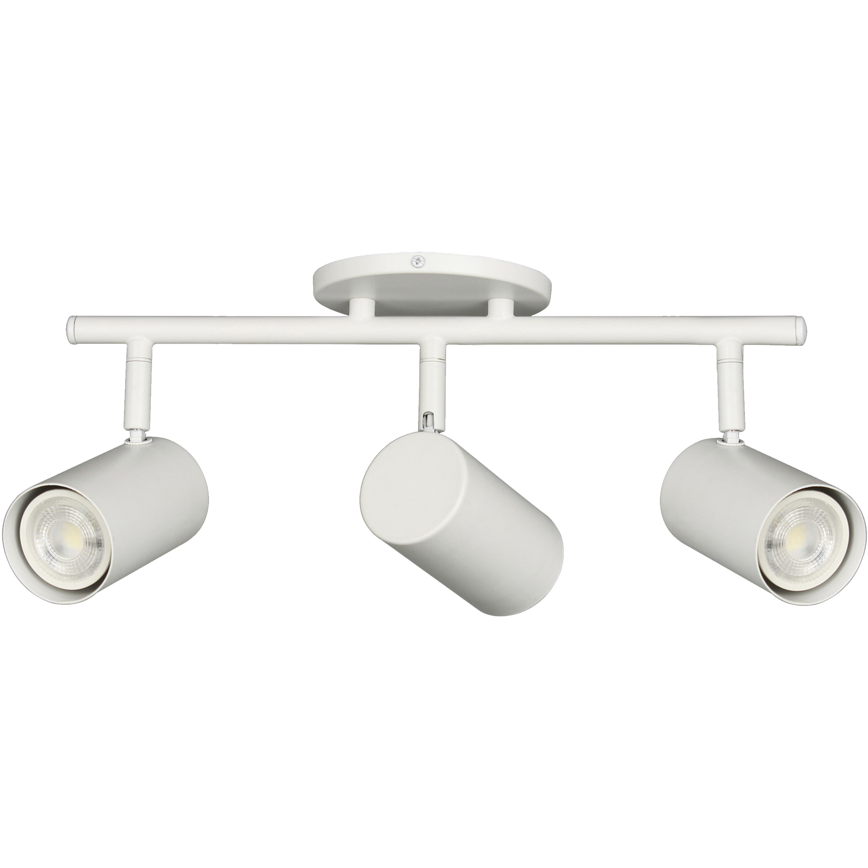 Taylor 3 Light 120 Matte White Track Light Ceiling Light, Fixed Arm