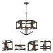 Renton 6 Light 24 inch Oak Chandelier Ceiling Light