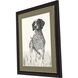 Canine Gaze / Canine Watch Black and Beige and Neutral Framed Art