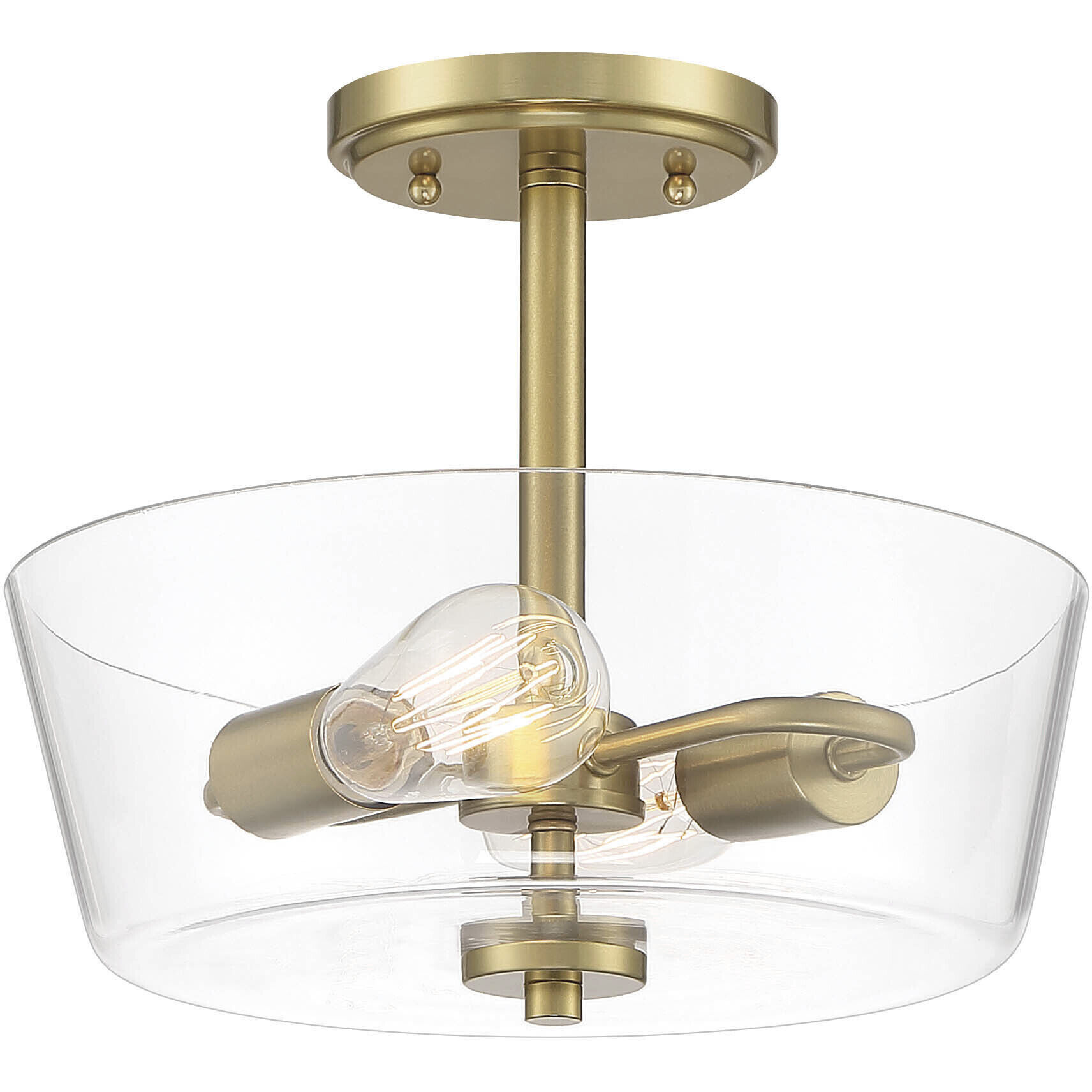 Brushed gold flush mount light hot sale