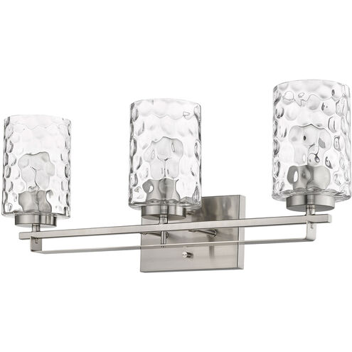 Livvy 3 Light 24 inch Satin Nickel Vanity Light Wall Light