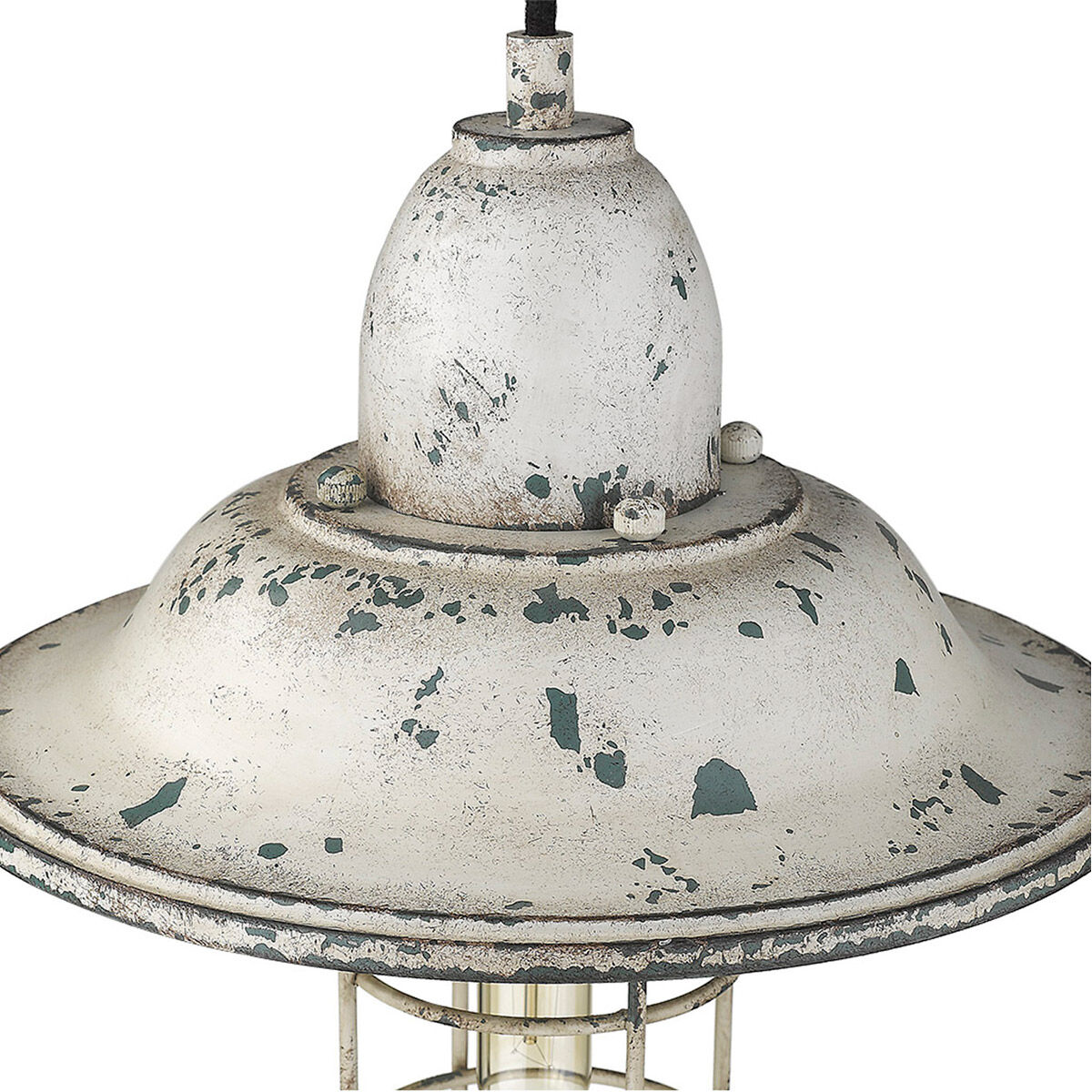 Iris 1 Light 12 inch Aged Ivory Pendant Ceiling Light