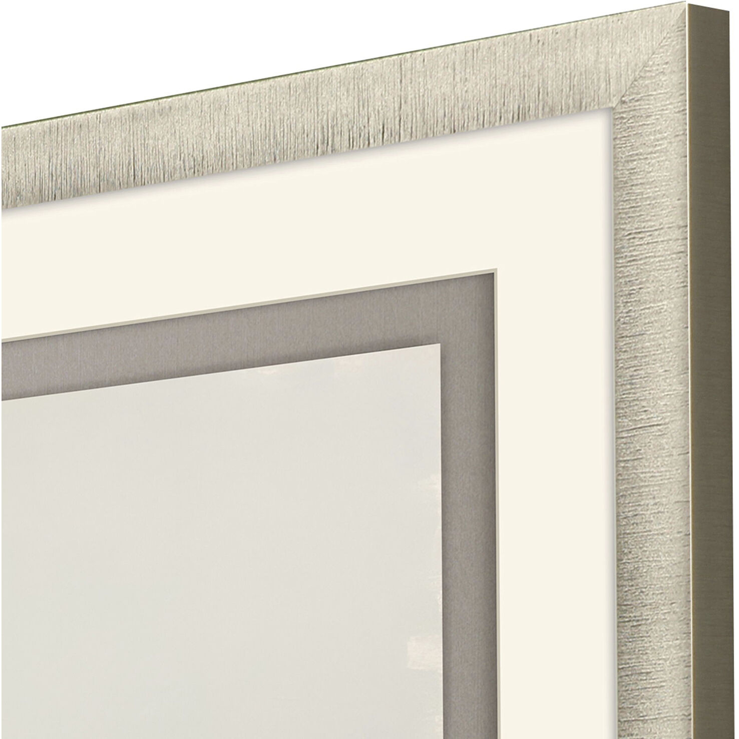 Soothing Serenity White and Beige and Black and Brown Framed Art