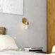 Harper LED 6.25 inch Natural Brass Bathroom Light Wall Light