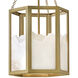 Veleta 3 Light 15 inch Lacquered Brass Pendant Ceiling Light