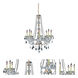 Verona 8 Light 28 inch Gold Dining Chandelier Ceiling Light in Clear, Royal Cut