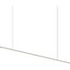 Fino LED 58 inch Polished Chrome Linear Pendant Ceiling Light in 3500K