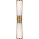 Chapman & Myers Carew 2 Light 4.5 inch Antique-Burnished Brass Linear Bath Sconce Wall Light