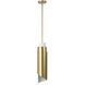 Enzio 1 Light 6 inch Brushed Gold Pendant Ceiling Light
