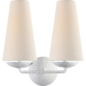 AERIN Fontaine 2 Light 13.25 inch Plaster Double Sconce Wall Light