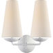 AERIN Fontaine 2 Light 13.25 inch Wall Sconce