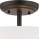 Darcy 3 Light 16 inch Oil Rubbed Bronze Semi-Flush Ceiling Light