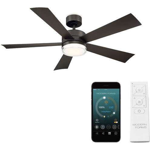 Wynd 52 inch Bronze Downrod Ceiling Fan in 3000K
