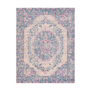Edith 120 X 96 inch Neutral and Blue Area Rug, Wool
