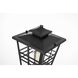 Macon 1 Light 19.5 inch Black Outdoor Wall Sconce