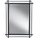 Ethan 37 X 27.19 inch Antique Forged Iron Mirror