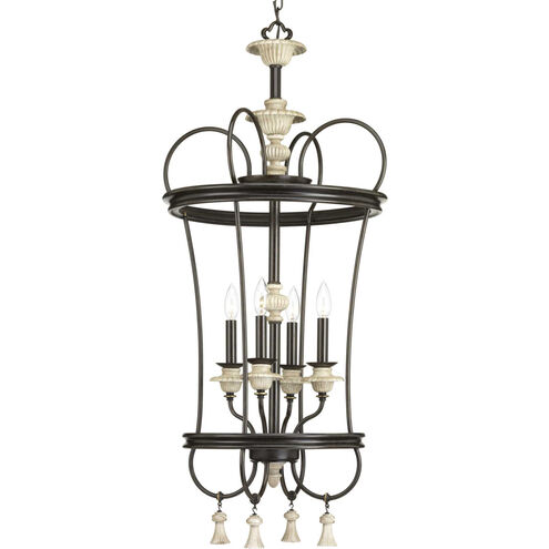 Bergamo 4 Light 18.75 inch Forged Bronze Foyer Pendant Ceiling Light, Design Series