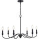Annabelle LED 30 inch Matte Black Chandelier Ceiling Light