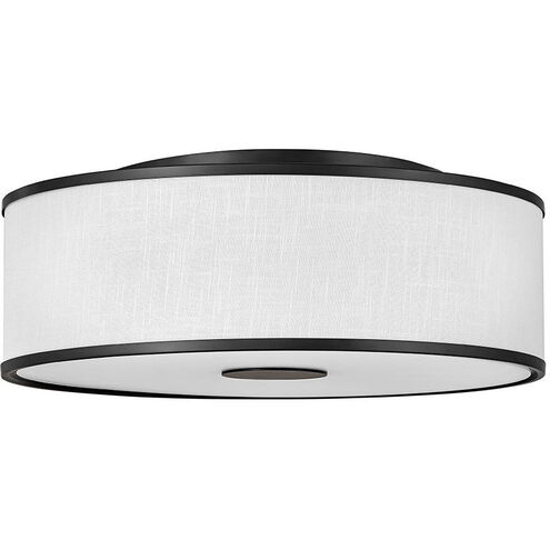 Galerie Halo 4 Light 24.25 inch Black Indoor Flush Mount Ceiling Light