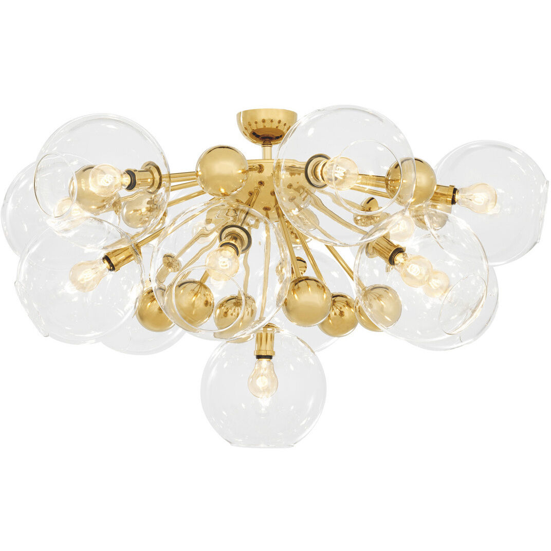 Soleil 13 Light 35.43 inch Gold Ceiling Lamp Ceiling Light