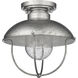 Ansel 1 Light 11 inch Galvanized Outdoor Flush Mount