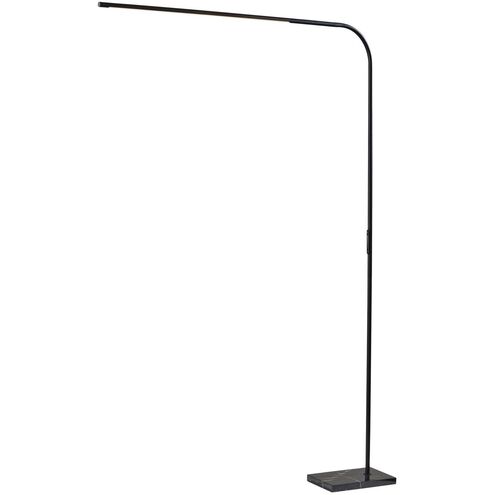 Cullen 74 inch 24.00 watt Black LED Arc Floor Lamp Portable Light, with Smart Switch