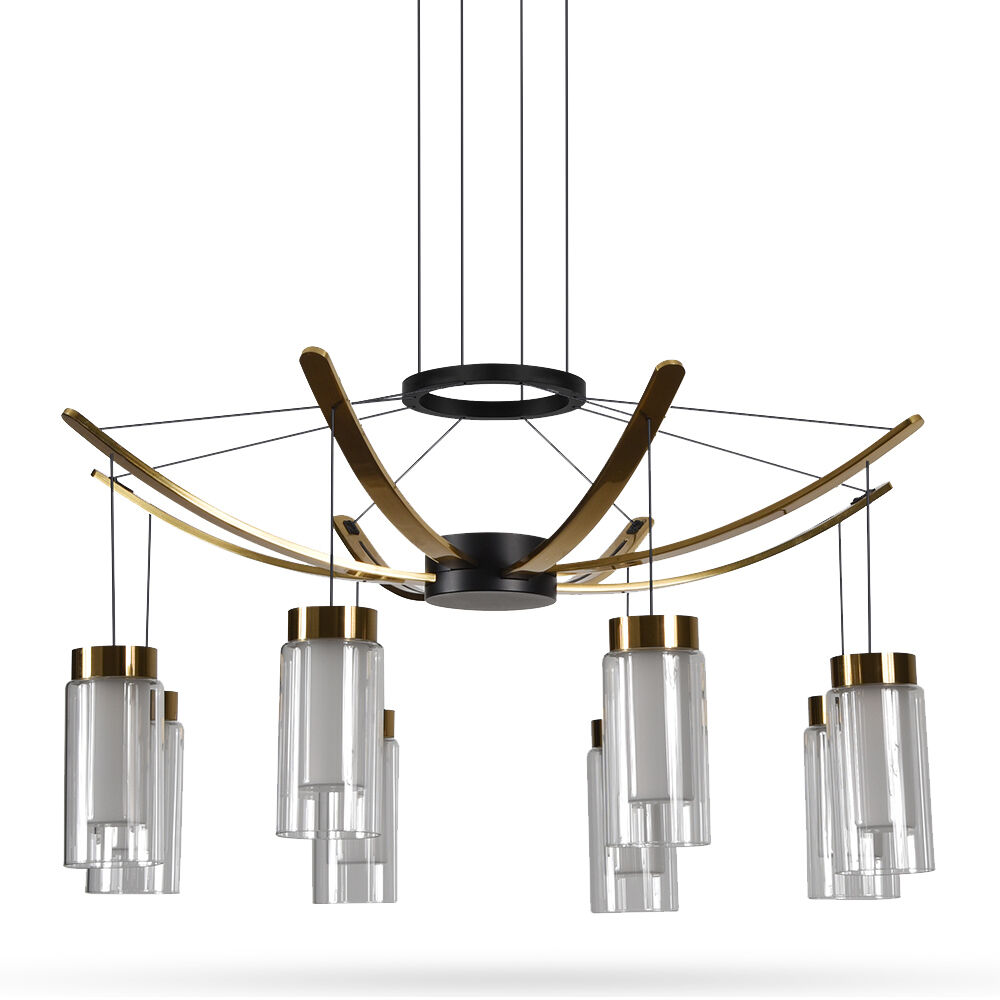 Artisan Collection/GENOA Series 24 inch Black Pendant/Chandelier Ceiling Light